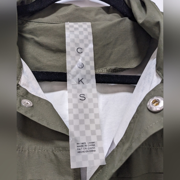 CROOKS & CASTLES Olive Green trench coat / rain coat - Picture 6 of 16